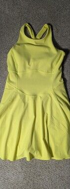 Lululemon Court Crush Yellow One Piece Tennis Pickleball Dress